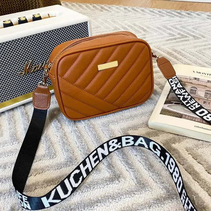 Crossbody Bags for girls - small square bag - Leather Bag Brown color My Store