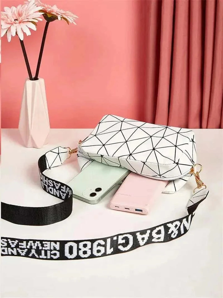 Geometric crossbody Bags for girls - Leather Bag My Store