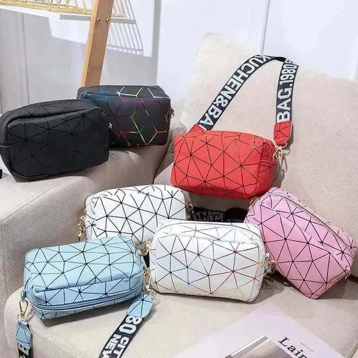 Geometric crossbody Bags for girls - Leather Bag My Store