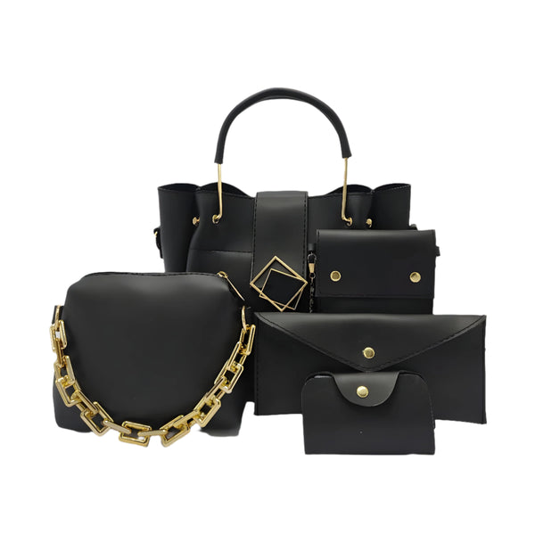 Women Faux Leather Bag set My Store