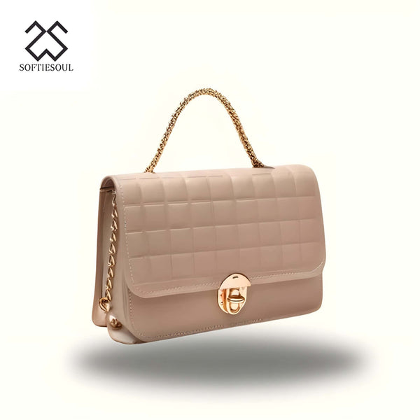 Women PU Leather Body Bag color Grey My Store