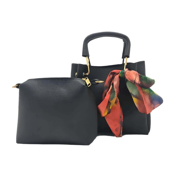 Women Leather Plain Handbags set My Store