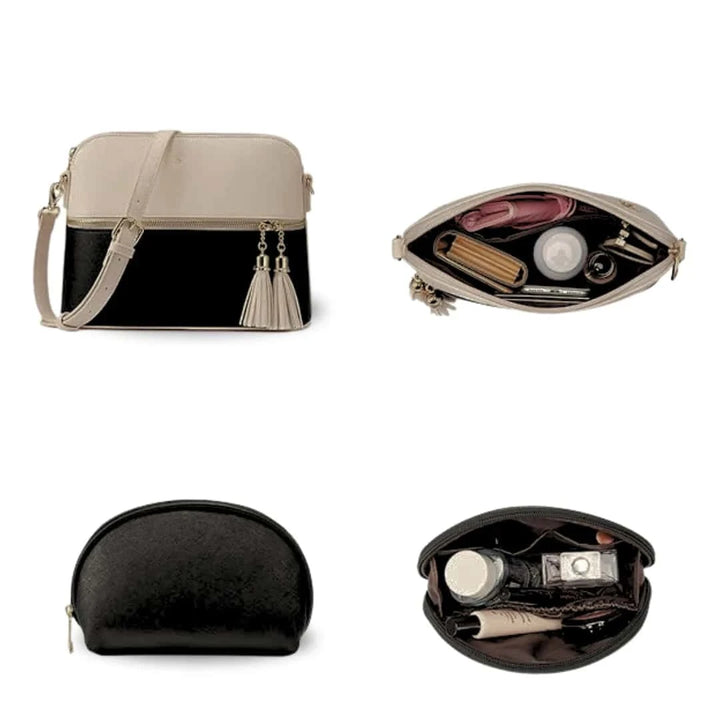 Classic Large PU Leather Bag Grace black color My Store