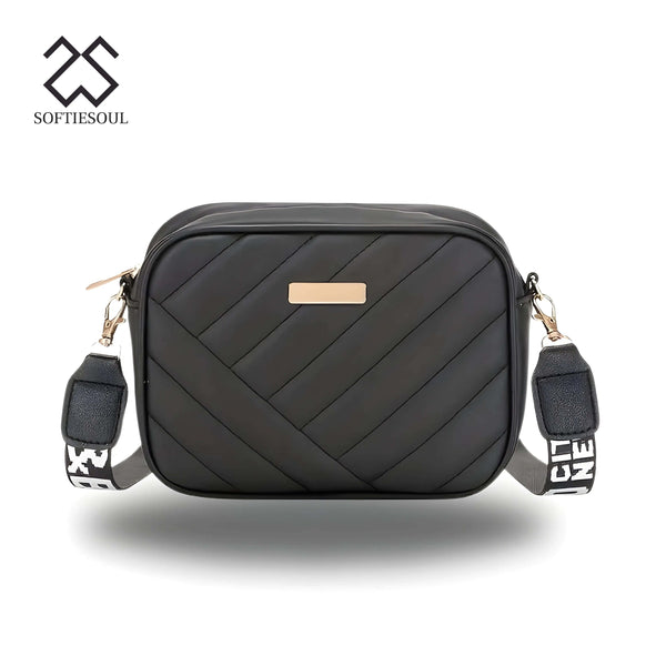 crossbody Bags for girls - small square bag - Leather Bag Black color My Store