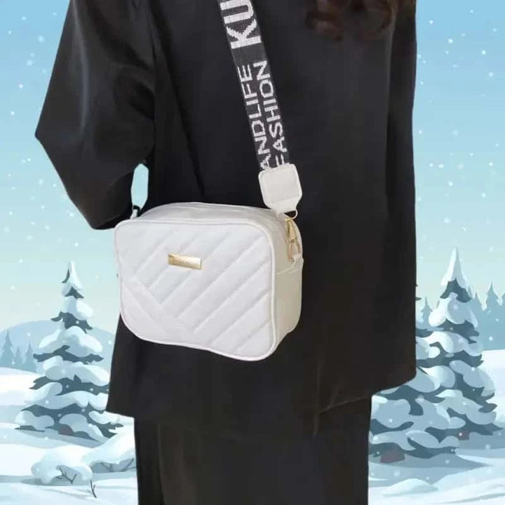 crossbody Bags for girls - small square bag - Leather Bag Black color My Store